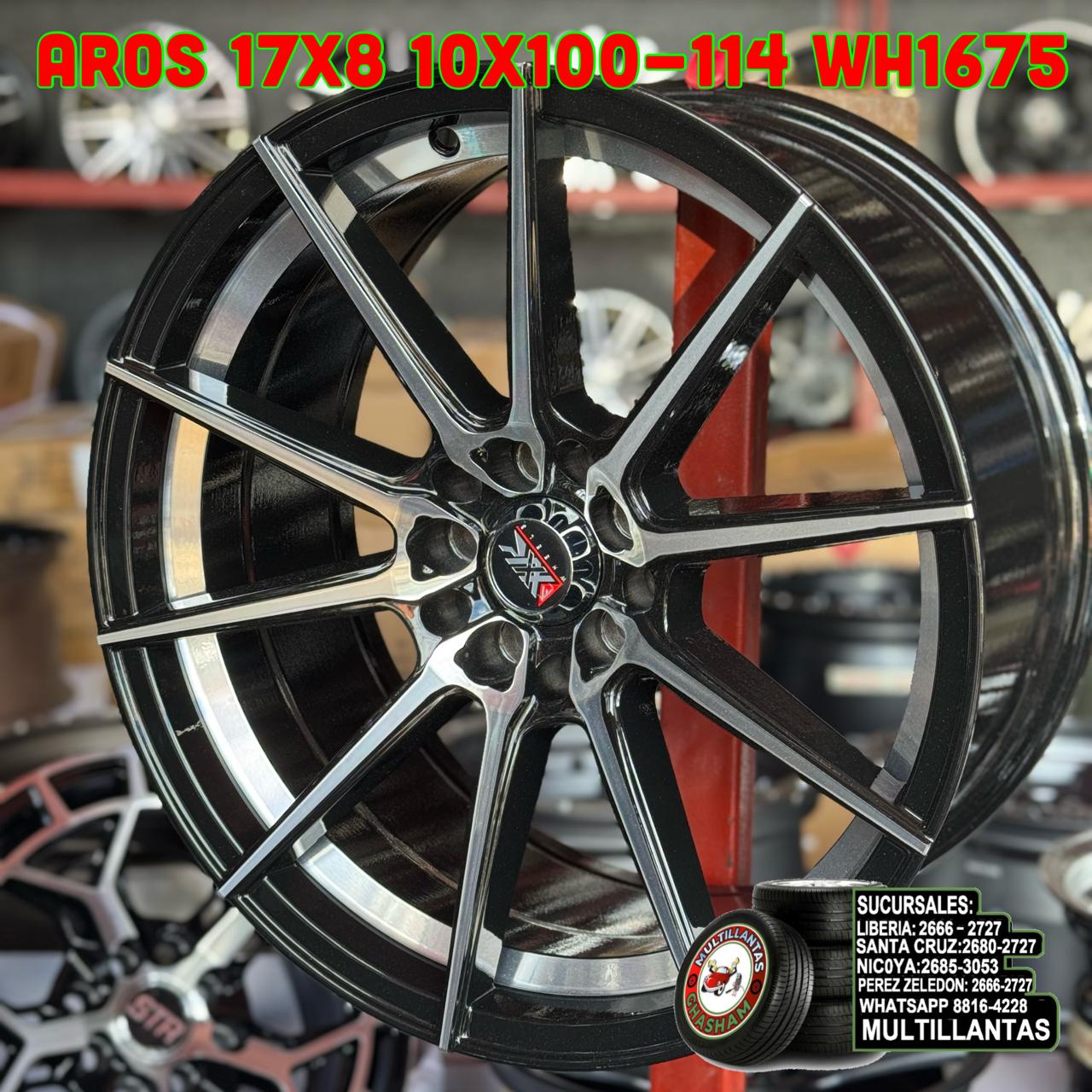 AROS # 17X8 8X100-114 ET20 BMF 1675